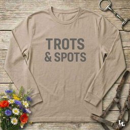 Trots And Spots Long Sleeve Tee Gift For Horse Lover