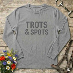 Trots And Spots Long Sleeve Tee Gift For Horse Lover