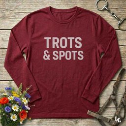Trots And Spots Long Sleeve Tee Gift For Horse Lover