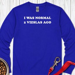 2 Vizslas Long Sleeve Shirt Gift For Dog Lover