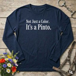 Not Just A Color Long Sleeve Tee Gift For Horse Lover