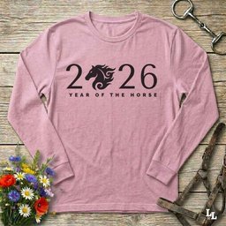 Year Of The Horse Long Sleeve Tee Gift For Horse Lover