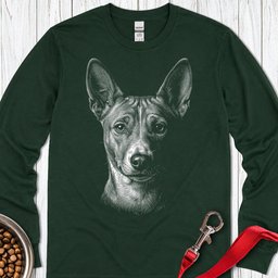 Basenji Engraved Long Sleeve Shirt Gift For Dog Lover