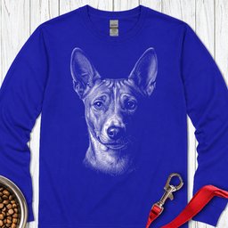 Basenji Engraved Long Sleeve Shirt Gift For Dog Lover