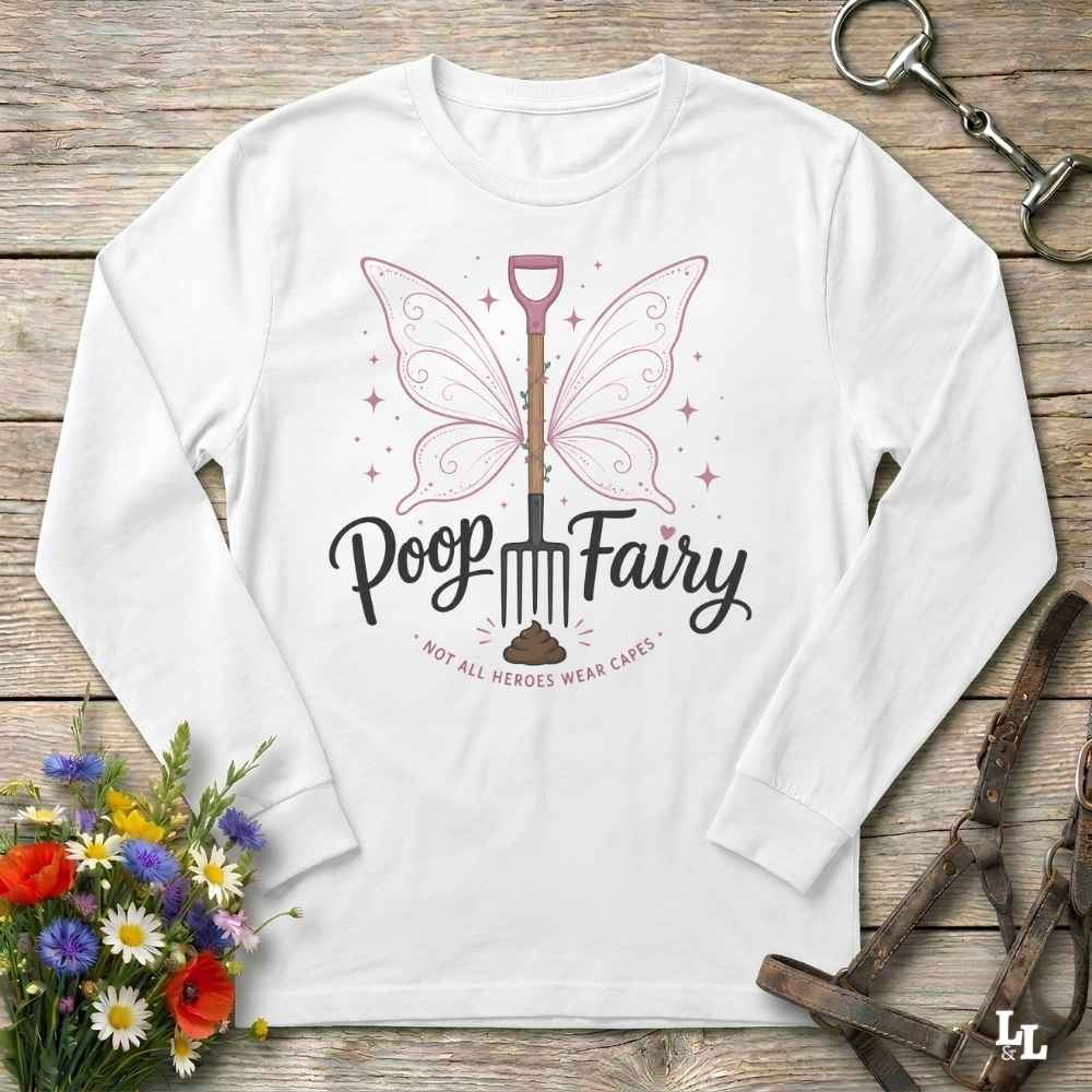 Poop Fairy Long Sleeve Tee Gift For Horse Lover