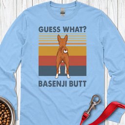 Basenji Guess What Long Sleeve Shirt Gift For Dog Lover