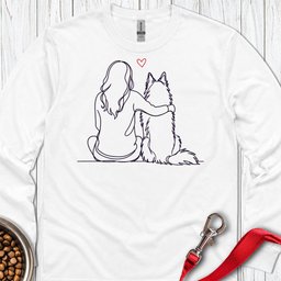 Belgian Tervuren Hug Long Sleeve Shirt Gift For Dog Lover