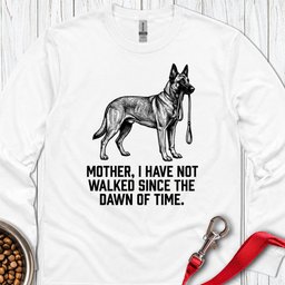 Belgian Malinois Walking Long Sleeve Shirt Gift For Dog Lover