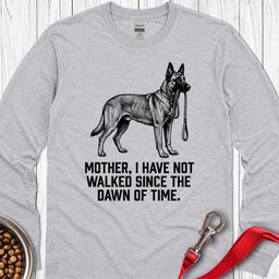 Belgian Malinois Walking Long Sleeve Shirt Gift For Dog Lover