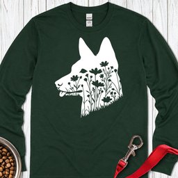 Basenji Flowers Long Sleeve Shirt Gift For Dog Lover