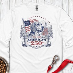 250 Years USA Beagle Long Sleeve Shirt Gift For Dog Lover