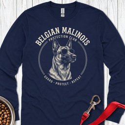 Belgian Malinois Protection Club Long Sleeve Shirt Gift For Dog Lover