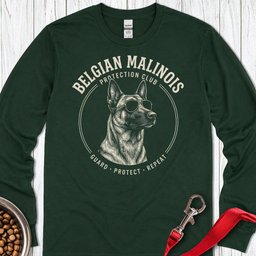 Belgian Malinois Protection Club Long Sleeve Shirt Gift For Dog Lover