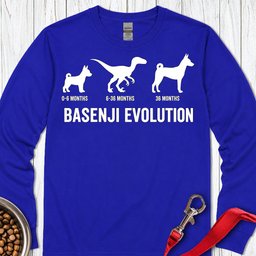 Basenji Evolution Long Sleeve Shirt Gift For Dog Lover