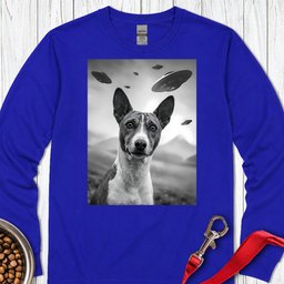Basenji Ufo Long Sleeve Shirt Gift For Dog Lover