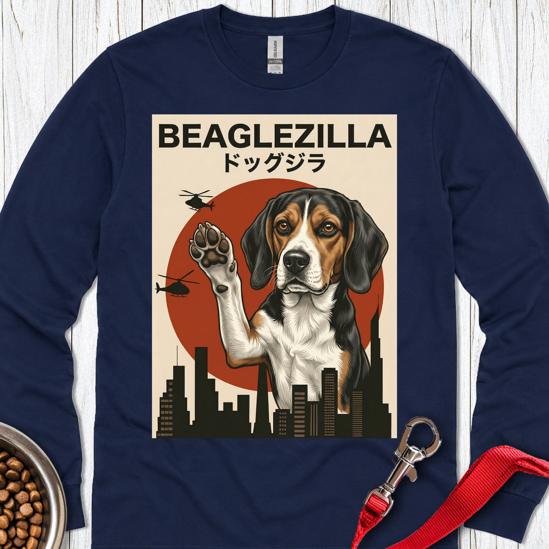 Beaglezilla Long Sleeve Shirt Gift For Dog Lover