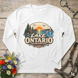 Ontario Lake Trail Riding 2 Long Sleeve Tee Gift For Horse Lover