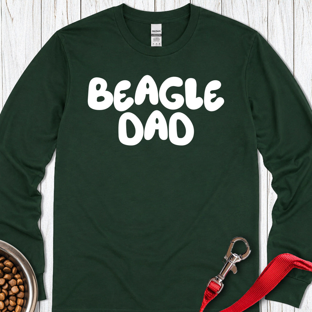 Beagle Dad Long Sleeve Shirt Gift For Dad