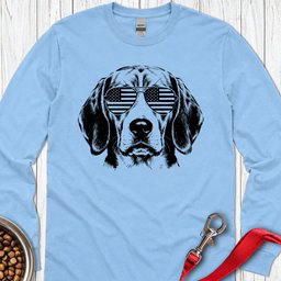 Beagles USA Long Sleeve Shirt Gift For Dog Lover