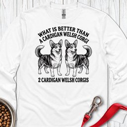 2 Cardigan Welsh Corgi Long Sleeve Shirt Gift For Dog Lover