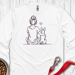 Basenji Hug Long Sleeve Shirt Gift For Dog Lover