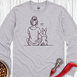 Basenji Hug Long Sleeve Shirt Gift For Dog Lover