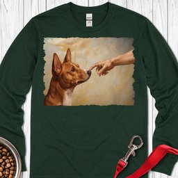 Basenji Creation Long Sleeve Shirt Gift For Dog Lover