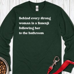 Basenji Strong Woman Long Sleeve Shirt Gift For Women