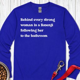Basenji Strong Woman Long Sleeve Shirt Gift For Women