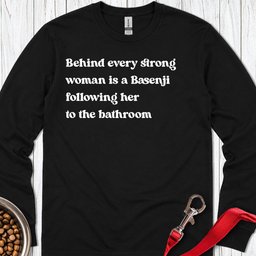 Basenji Strong Woman Long Sleeve Shirt Gift For Women