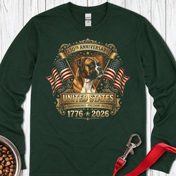 Boxer 250 Anniversary Long Sleeve Shirt Gift For Dog Lover
