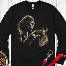 Bigfoot Belgian Malinois Long Sleeve Shirt Gift For Dog Lover