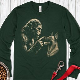 Bigfoot Belgian Malinois Long Sleeve Shirt Gift For Dog Lover