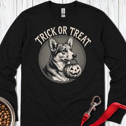 Cardigan Welsh Corgi Halloween Long Sleeve Shirt Gift For Dog Lover