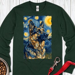 Belgian Tervuren Van Gogh Long Sleeve Shirt Gift For Dog Lover