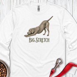 Big Stretch Weimaraner Long Sleeve Shirt Gift For Dog Lover