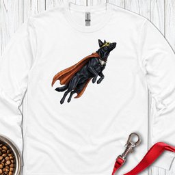 Black German Shepherd Hero Long Sleeve Shirt Gift For Dog Lover
