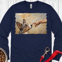 Cardigan Welsh Corgi Blue Merle Creation Long Sleeve Shirt Gift For Dog Lover