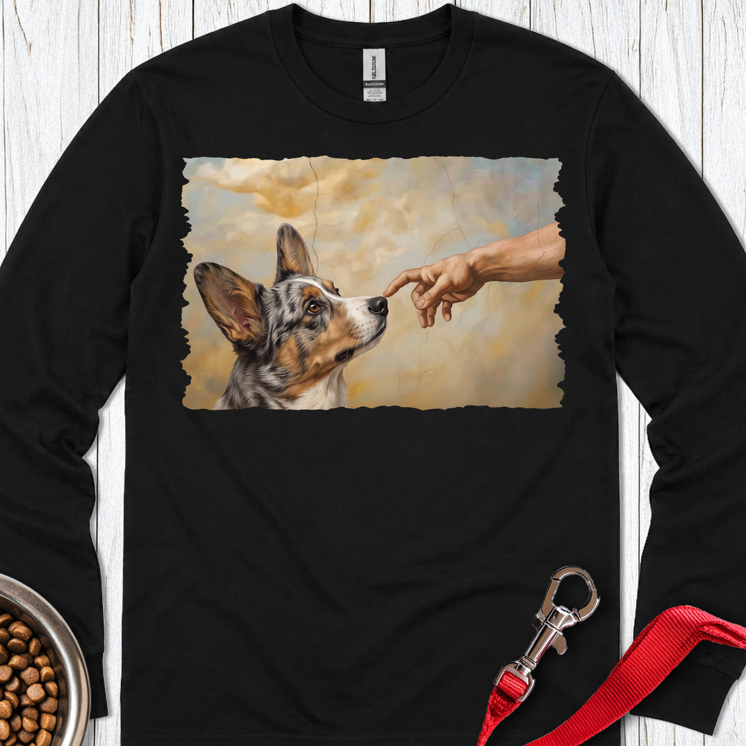 Cardigan Welsh Corgi Blue Merle Creation Long Sleeve Shirt Gift For Dog Lover