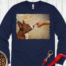 Cardigan Welsh Corgi Red Brindle Creation Long Sleeve Shirt Gift For Dog Lover