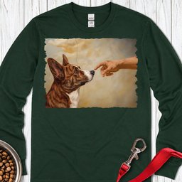 Cardigan Welsh Corgi Red Brindle Creation Long Sleeve Shirt Gift For Dog Lover