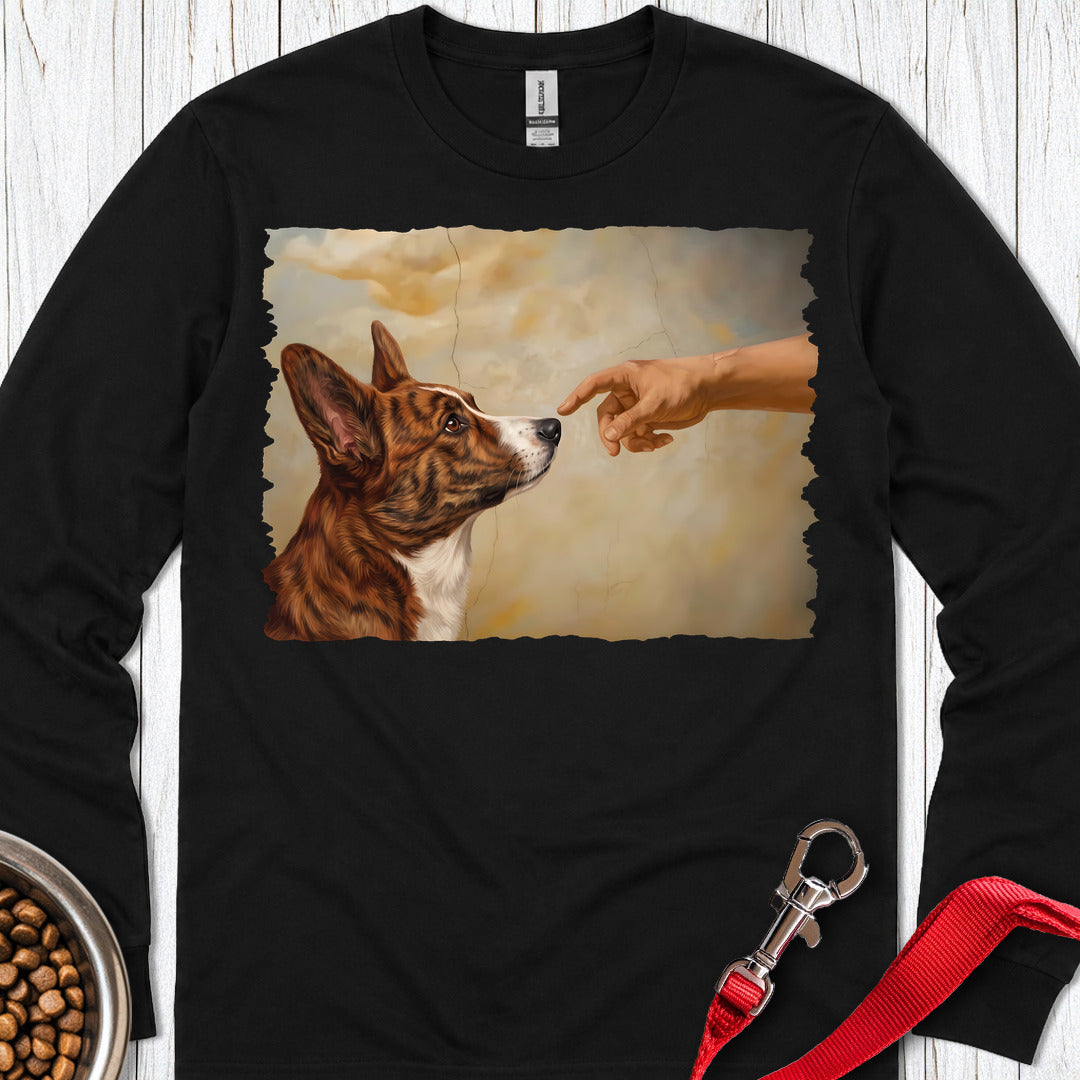 Cardigan Welsh Corgi Red Brindle Creation Long Sleeve Shirt Gift For Dog Lover