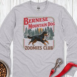 Bernese Mountain Dog Zoomies Long Sleeve Shirt Gift For Dog Lover