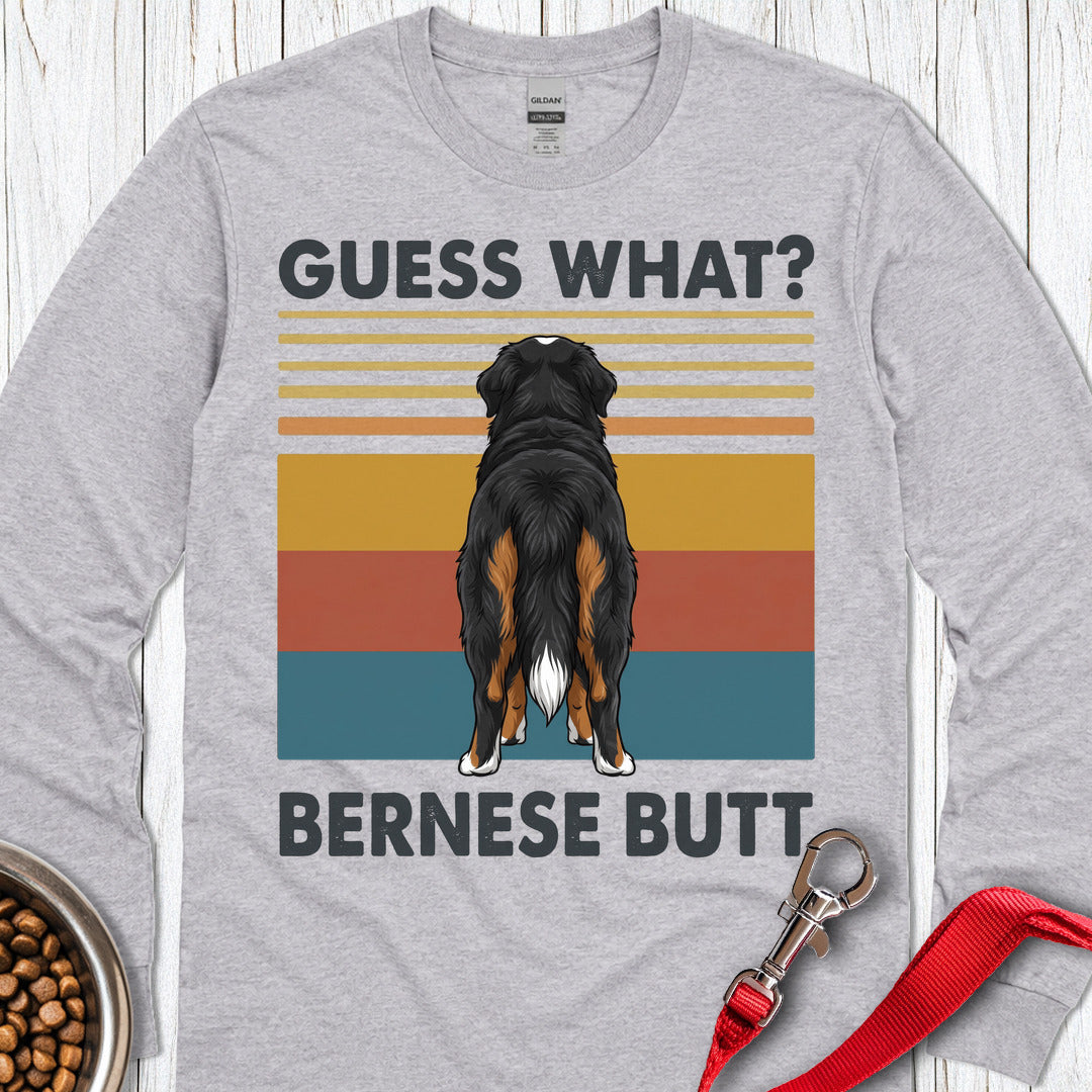 Bernese Mountain Dog Butt Long Sleeve Shirt Gift For Dog Lover