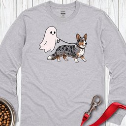 Cardigan Welsh Corgi Blue Merle Halloween Long Sleeve Shirt Gift For Dog Lover