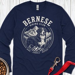 Bernese Mountain Dog Hiking Club Long Sleeve Shirt Gift For Dog Lover