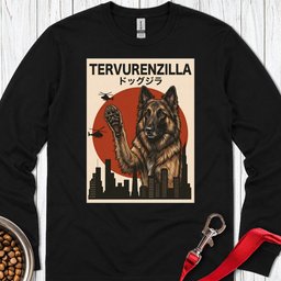 Belgian Tervuren Tervurenzilla Long Sleeve Shirt Gift For Dog Lover