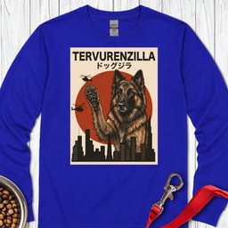 Belgian Tervuren Tervurenzilla Long Sleeve Shirt Gift For Dog Lover