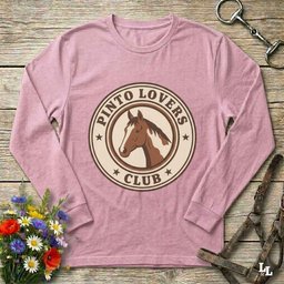Pinto Lovers Club Long Sleeve Tee Gift For Horse Lover