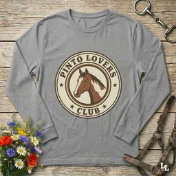Pinto Lovers Club Long Sleeve Tee Gift For Horse Lover